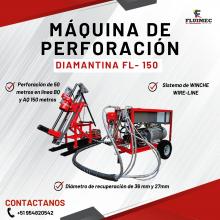 MAQUINA DE PERFORACION DIAMANATINA FL - 150 PARA RECUPERACION DE MINERALES 